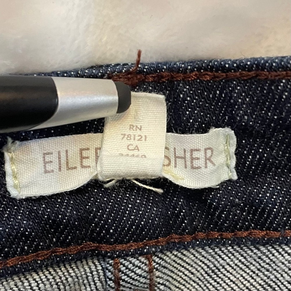 EILEEN FISHER straight Dark Wash Leg Women's Jeans Size S